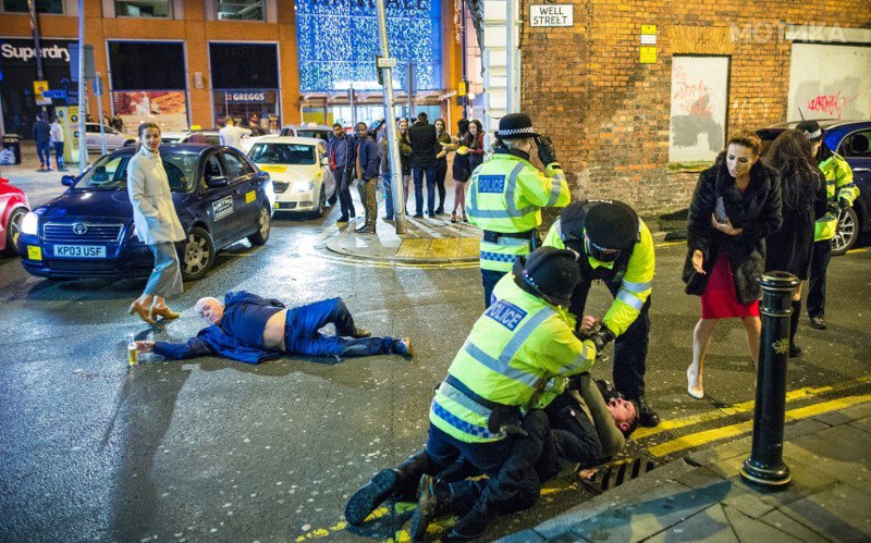 New Years Night revellers